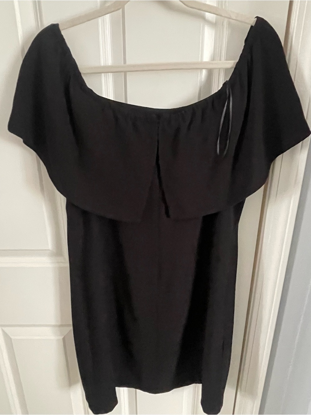Charles Henry Off-Shoulder Black Dress - Picture 7 of 7